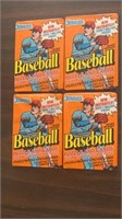 1990 Donruss Baseball Wax Pack Lot Of 4