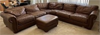 T - SECTIONAL SOFA W/ OTTOMAN