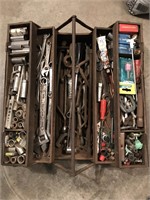 Cantilever Tool box full of tools
