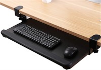 FlexiSpot 25x12in Desk Keyboard Tray (Black)
