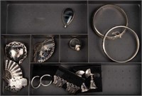 Lot of Vintage Mostly Siam Sterling Silver Jewelry