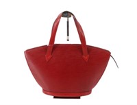 Louis Vuitton Red Epi Handbag