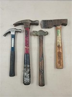 4 asst hammers