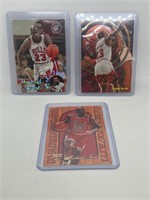 Lot of 3 Michael Jordan Basketball Cards