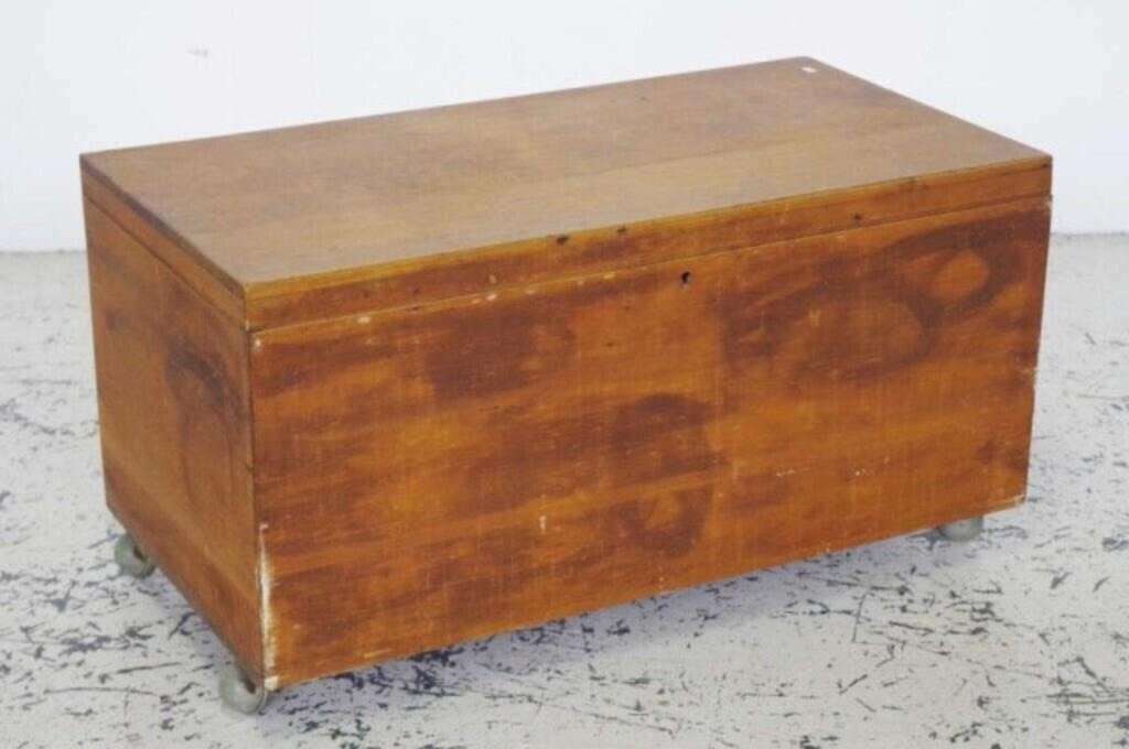 Vintage pine storage chest