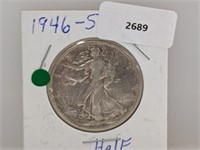 1946-S 90% Silver Walker Half $1 Dollar