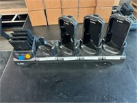 Lot Of 3 Zebra TC520K Handhelds w/ Dock and Batt.