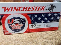 Winchester 40 S&W 180grain full metal jacket 50rds