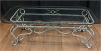 Contemporary Style Wrought Iron Coffee Table