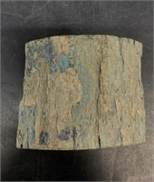 Nicely blued piece of mammoth bark 2 1/8" long