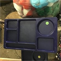 Stack of 10 NEW Plastic Lunch Trays