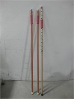 Three 55" Walking Sticks