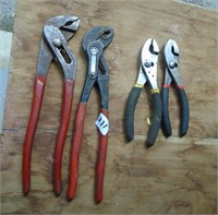 4 Pairs of Pliers