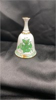 Herend Chinese Bouquet Green, Bell, 4" H, hand
