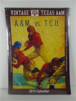 Vintage Texas A & M Aggies 2015 Football Calendar