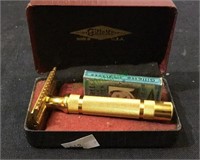 Gillette razor, Gillette gold plated vintage