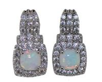 Beautiful White Opal Fashion Earrings