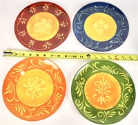 4 Melamine Italian Appetizer Plates