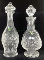(2) Waterford Crystal Decanters, Colleen, Donegal