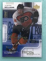 00/01 Pros & Prospects Justin Williams RC #119