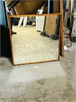 mid size wood frame mirror - 24 x 24