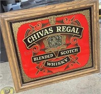 Framed  Mirror Chivas Regal Whiskey