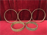3 Antique Steel Rings - Note
