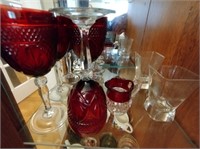 Glassware and decorative items