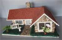 Scale Model House. Measures: 8.5" T with Chimney