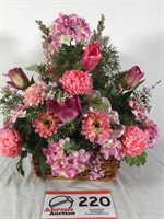 Floral Arrangement in Basket 20" x 21" Wide