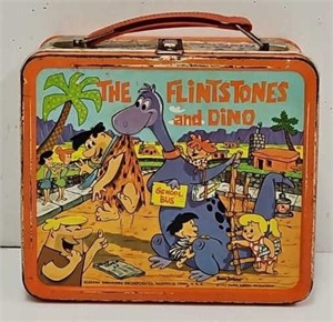 1962 The Flinstones & Dino Steel Lunchbox