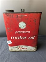 Agway 2 Gallon Premium Motor Oil Can