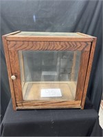 Glass & Wood Display Box 15"x15"x10.5"