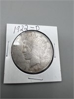 1922 d peace dollar