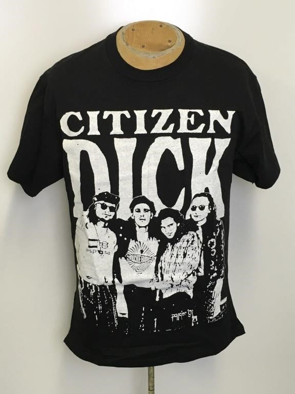 Pearl Jam Citizen Dick T-Shirt 1991, Men's Large | 345 Auction