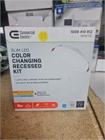 Color changing recessed kit