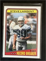 1988 TOPPS NFL FOOTBALL "STEVE LARGENT, RECORD BR
