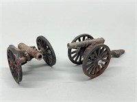 Vintage Miniature Cast Iron Cannon
