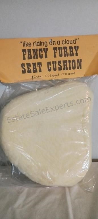 Faux Sheepskin Bike Seat Cushion