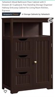 NEW Free Standing Storage Cabinet w/ 3 Drawers &