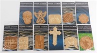 11 New Real Wood Stickers