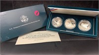 1994 U.S. Veterans 3 Coins Proof Silver Dollars