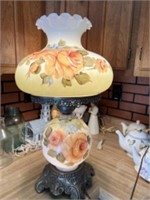 Antique lamp. Appears to be FENTON