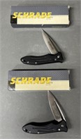 2 - Schrade Folding Knives