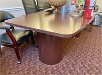 96" Conference Table (2 Round Base Pillars)