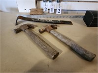 Pair of Hammers and a Crow Bar