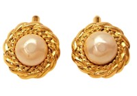 Chanel Pearl Chain Cufflinks