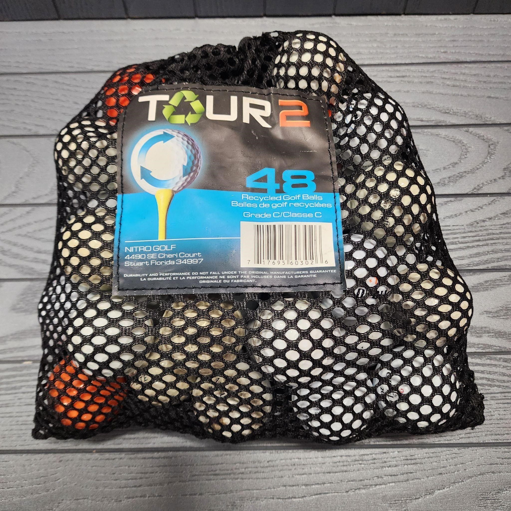 Tour 48 Golf Ball Recycled Pack  White