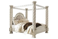Ashley Furniture  Cassimore Poster Bed with Canopy