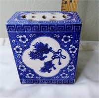 Chinese Blue & White Opium Pillow